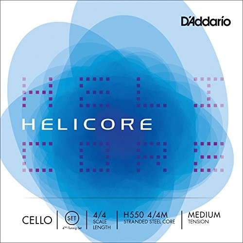 D'Addario Helicore Fourths-Tuning Cello Set, 4/4 Scale, Medium Tension