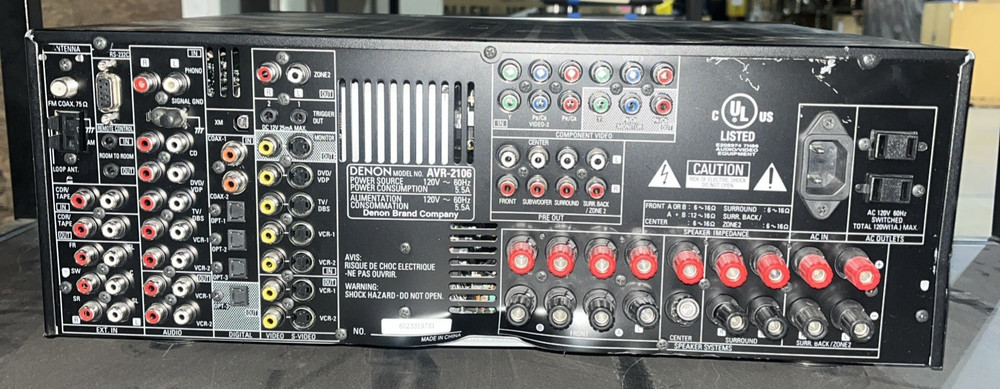 DENON AVR-2106 SURROUND SOUND RECEIVER