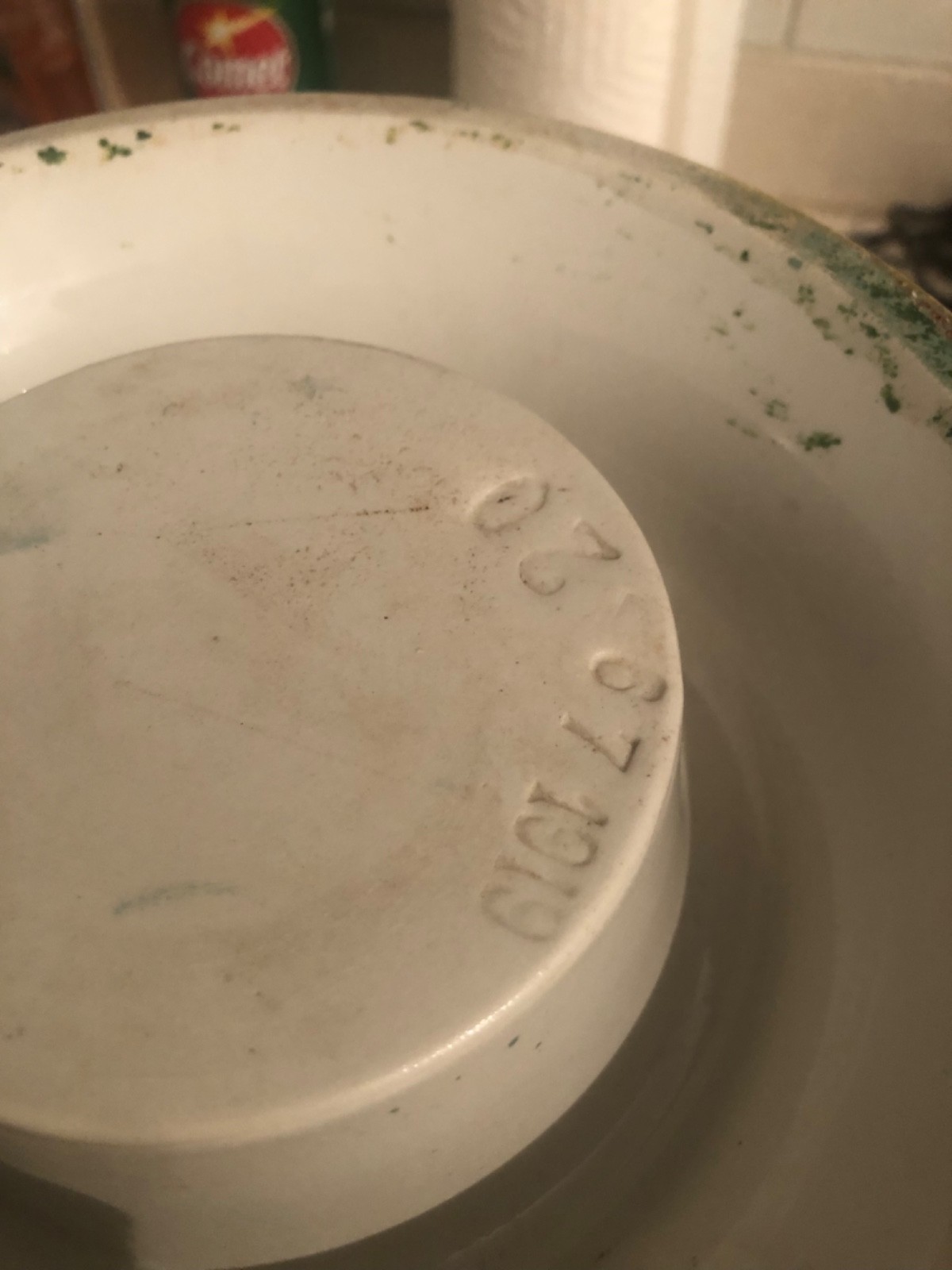 VINTAGE RARE c.1919 CERAMIC "HOWEL'S ORANGE-JULEP 5c" SODA FNT SYRUP DISPENSER