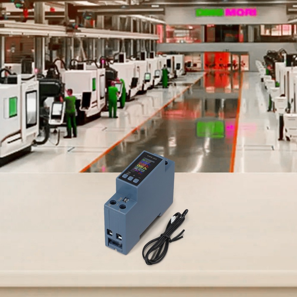 DIN Rail Compatible KWS303 Multifunctional Power Meter for Efficient Use