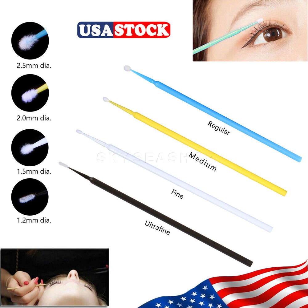 100-400 Microbrush Micro Brush Applicator Tips (Regular, Fine, Super Fine)Dental