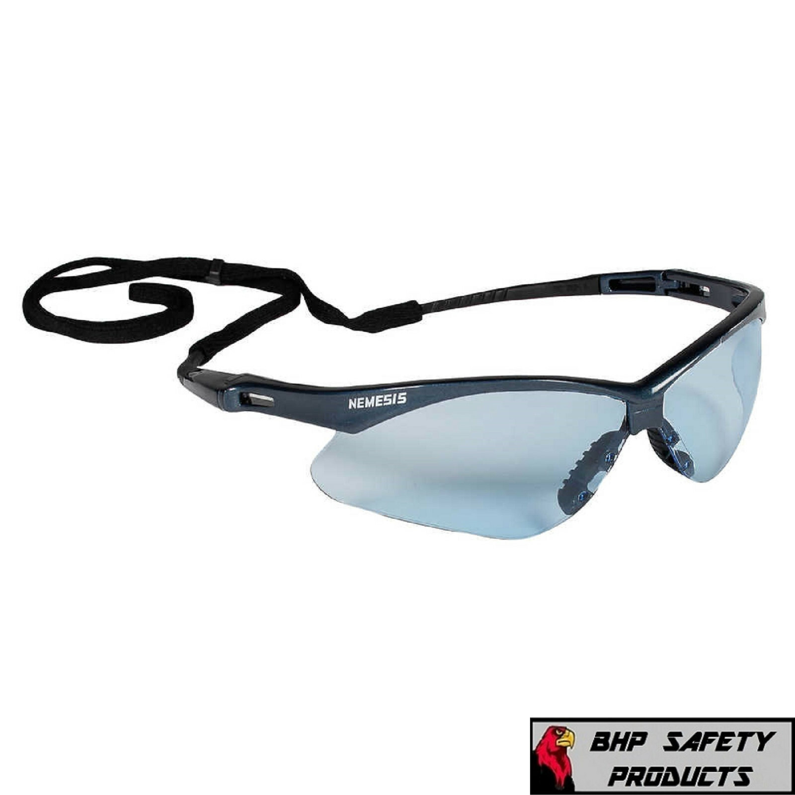 (3 PAIR) KLEENGUARD NEMESIS SAFETY GLASSES LIGHT BLUE LENS/BLUE FRAME 19639