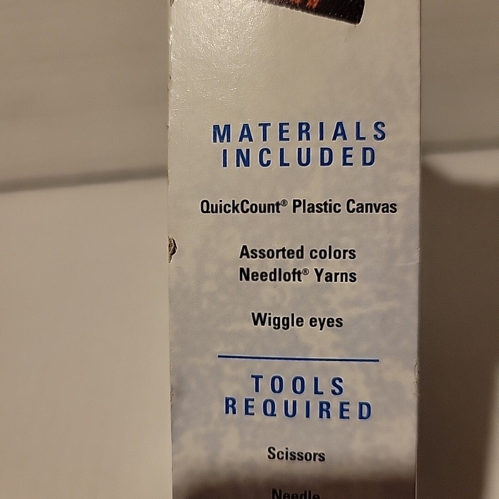 NOS Quick Count OWL POCKET Plastic Canvas Kit