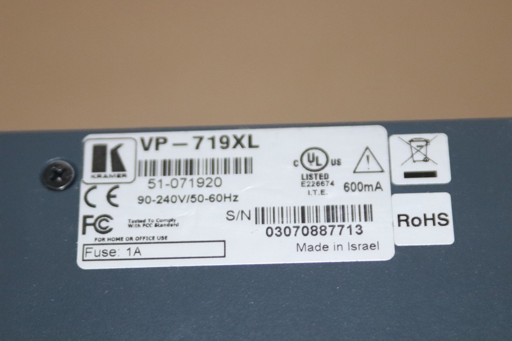 Kramer VP-719xl Presentation Switcher/Scaler