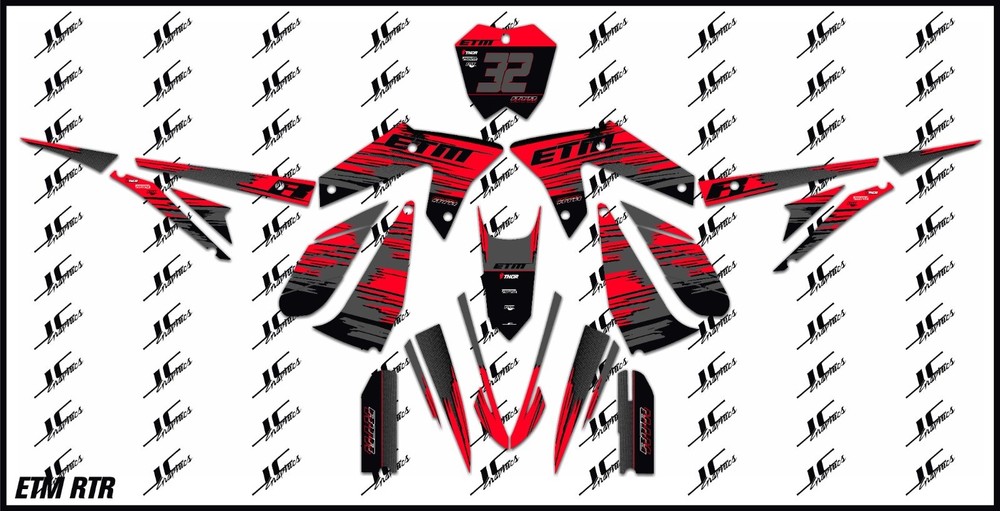 ETM RTR graphics kit decals THICK AND HIGH GLOSS .....
