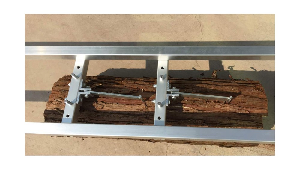 9 FT Rail Mill Guide System 3 Crossbar Kits Work with Chainsaw Mill… 9ft