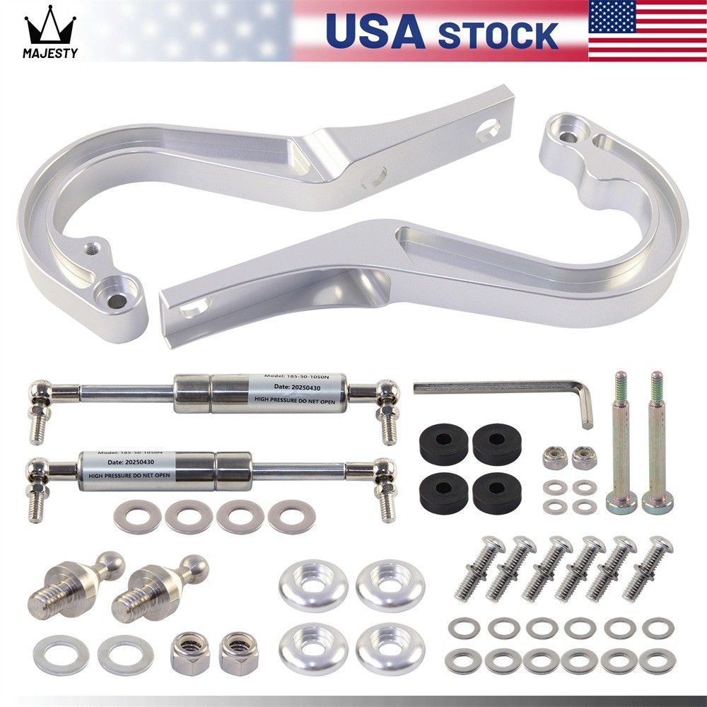 Left+Right Billet Aluminum Hood Hinge Kit For 1967-1969 Chevrolet Camaro Trunk