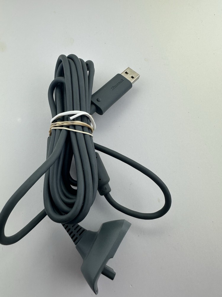 Microsoft Xbox 360 Game Controller USB Charging Cable Charger Cord OEM Gray