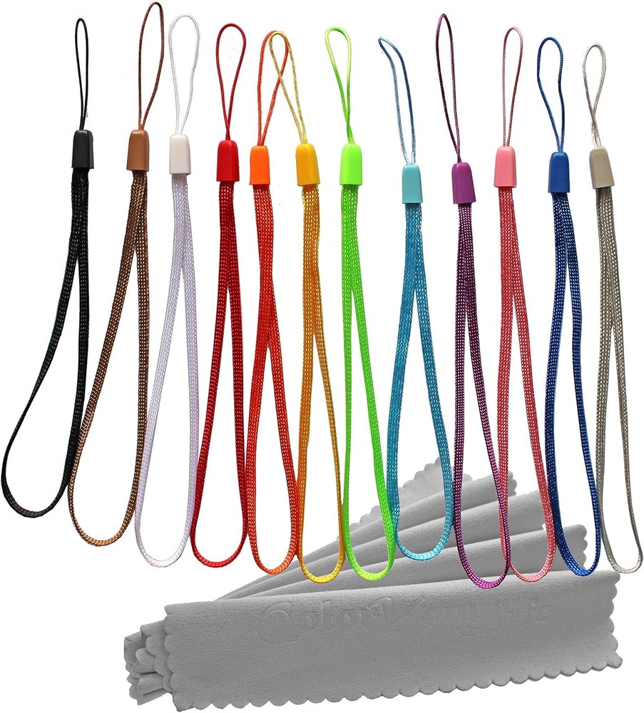 2 Dozen Wrist Straps Lanyards for USB Flash Drive Multi-color (7 Inch 24 Pcs)