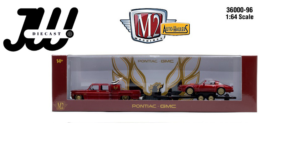Pre-order M2 Machines 1977 GMC Sierra 3500 – Custom & 1977 Pontiac Firebird Tras