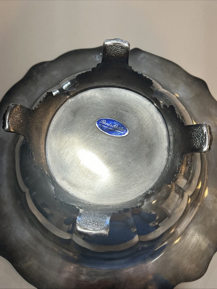 Reed Barton King Francis Silverplate Footed Centerpiece Bowl #1694 & 1671 Dish