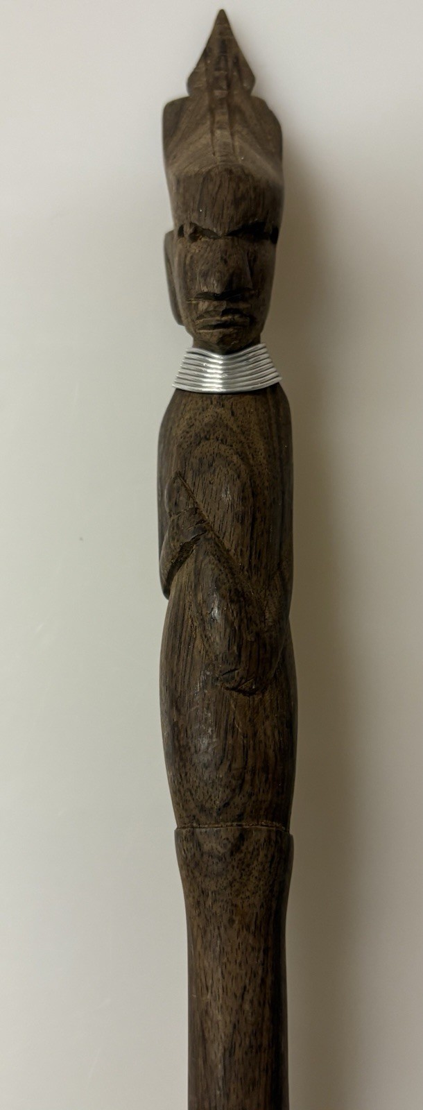 Lot of 2 Vintage African Long Wooden Tribal Spoon Set 14”