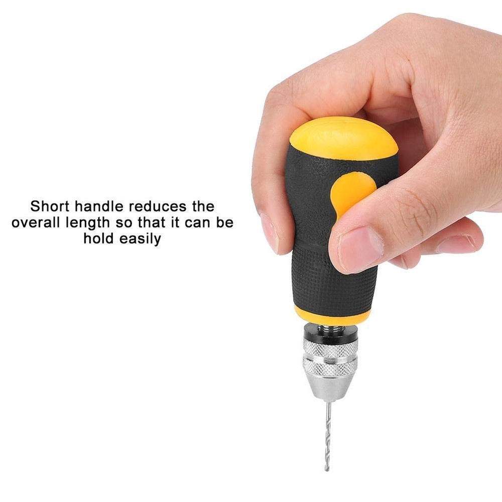 Micro Mini Hand Drill Tool, Portable Tool Set Small Hand Drill & 10 pcs Twist...