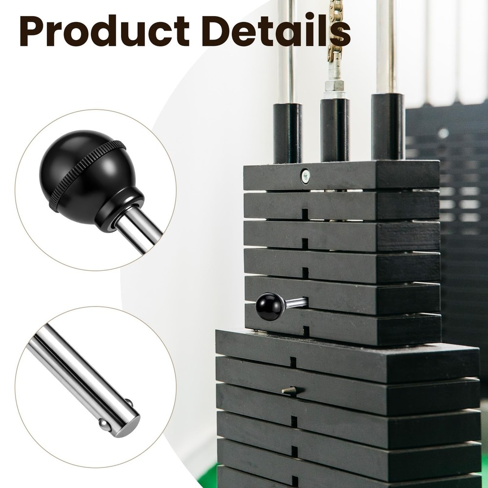 Gym Pins for Weight Stack, Weight Pins for WeightStack Machine 3/8" Diameter ...