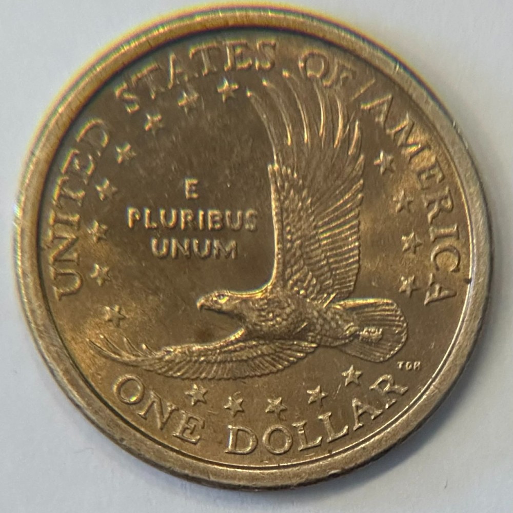 2000-P Sacagawea Dollar Wounded Eagle / Speared Eagle Variety. FS901 CIRCULATED!