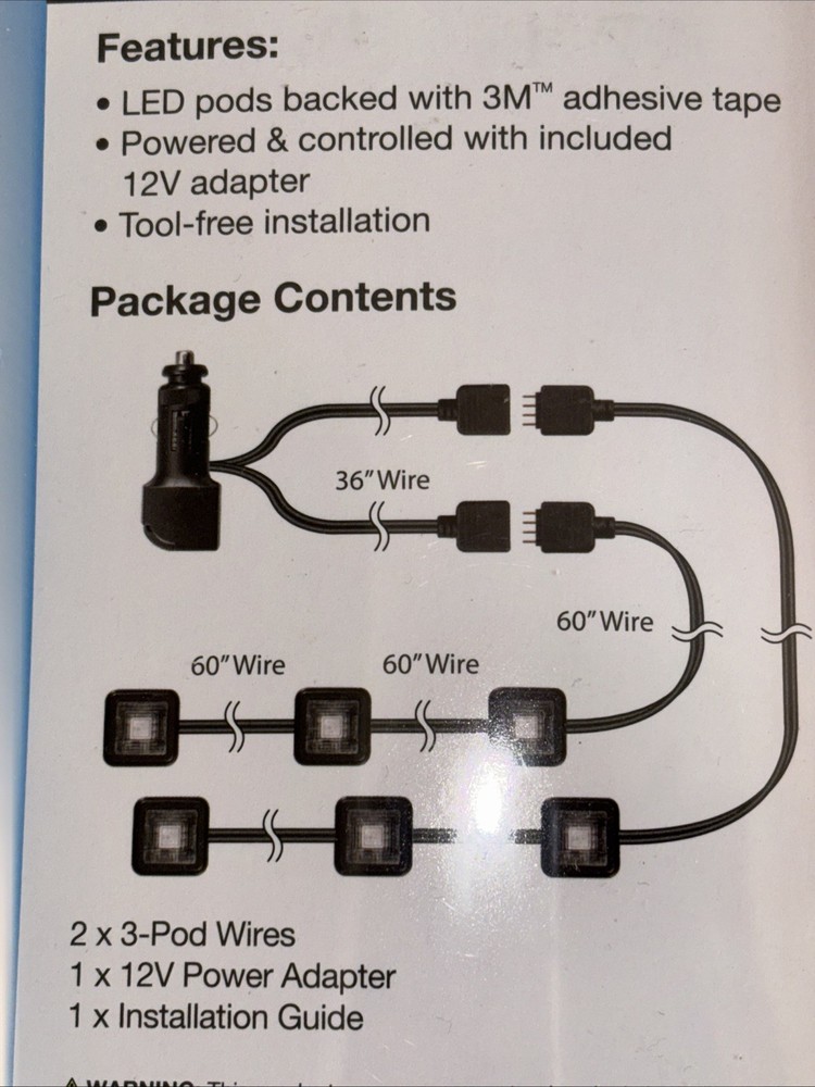 Type S Micro Light Kit Red Includes 12 Volt Adapter - New & Sealed