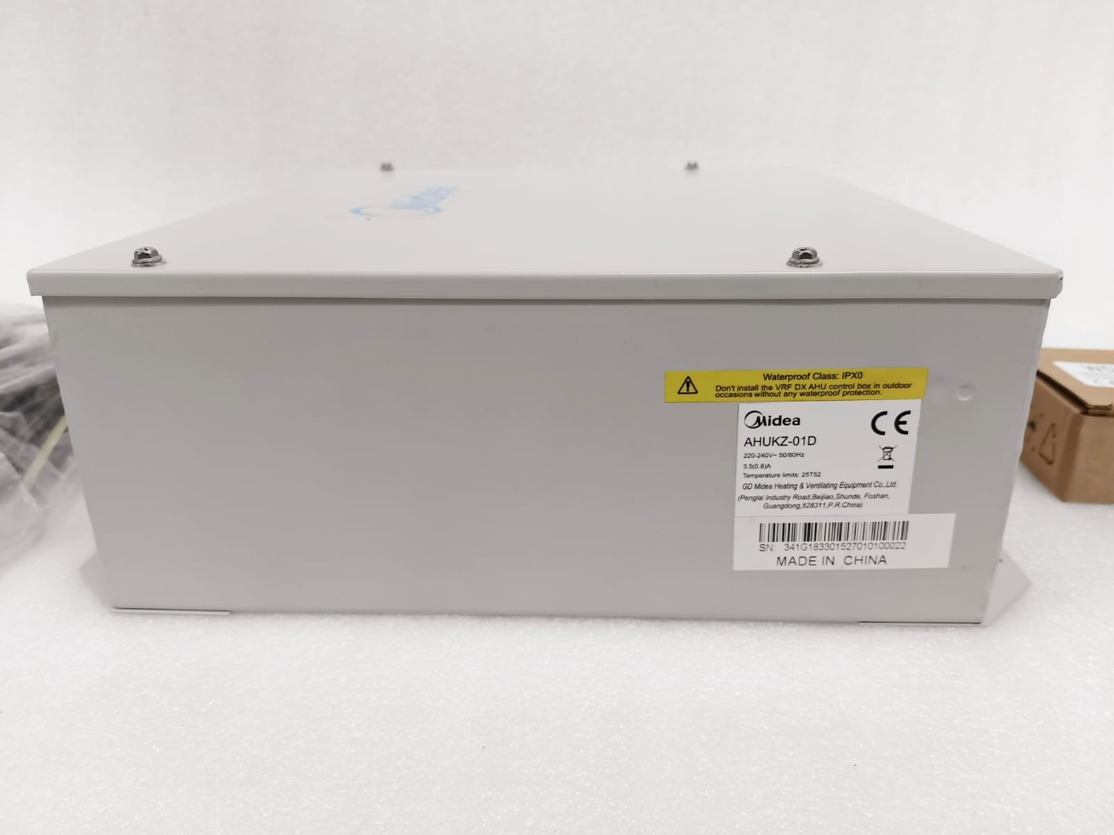 Midea AHUKZ-01D VRF DX AHU Control Box w/ Wired Controller WDC-86EK/D