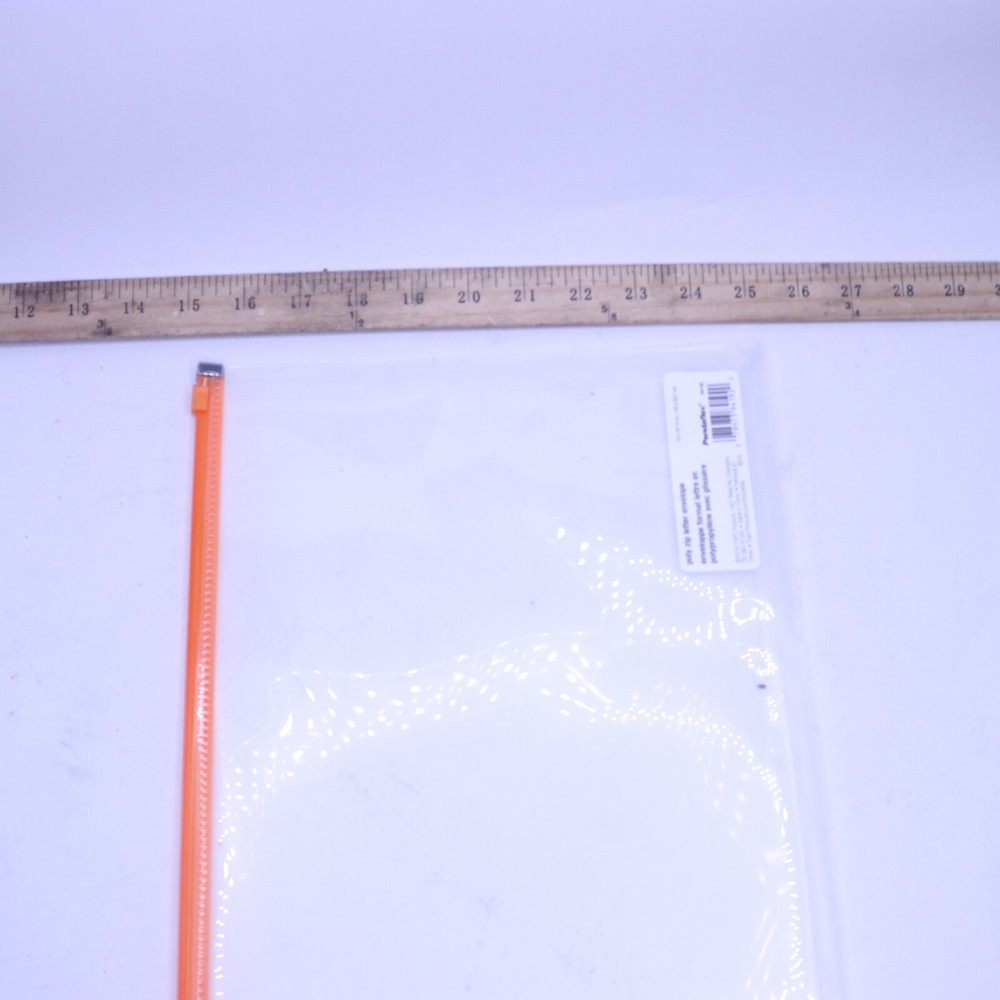 Pendaflex Poly Zip Envelope Top-Loading Zippered Closure Orange Expands 1" 84192