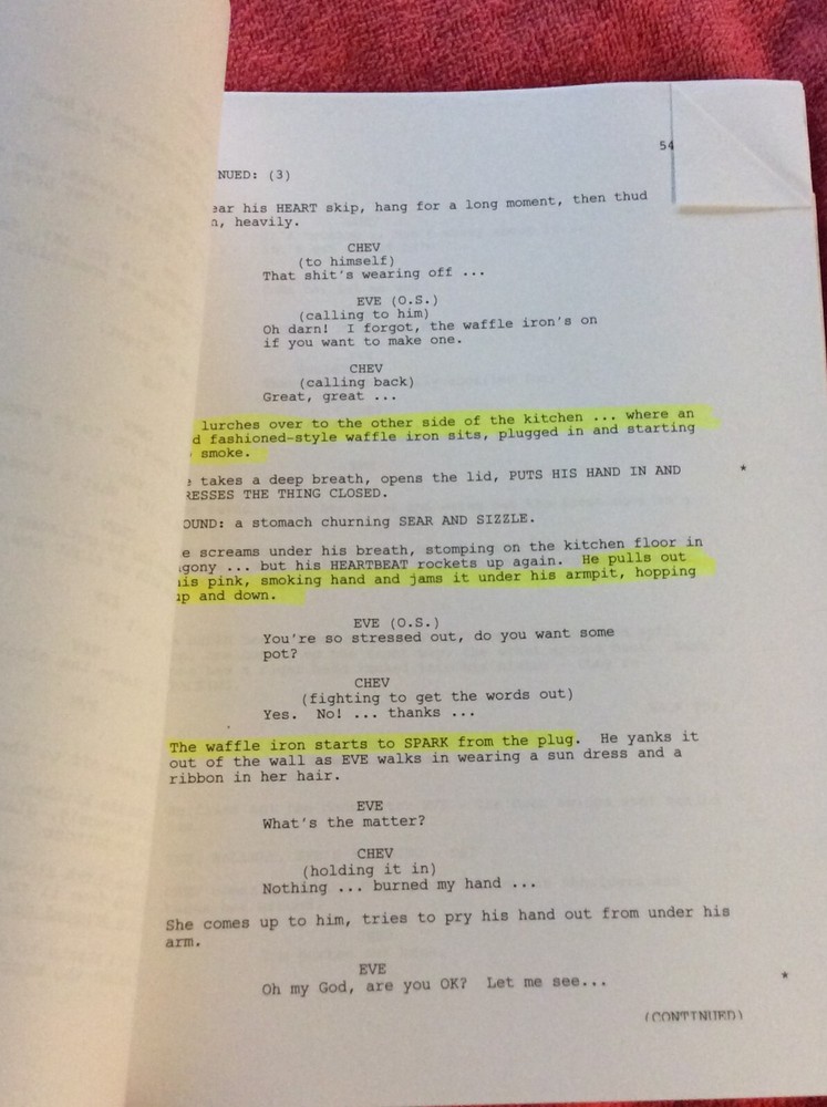 ORIGINAL SCRIPT CRANK JASON STATHAM DWIGHT YOAKAM CHESTER BENNINGTON