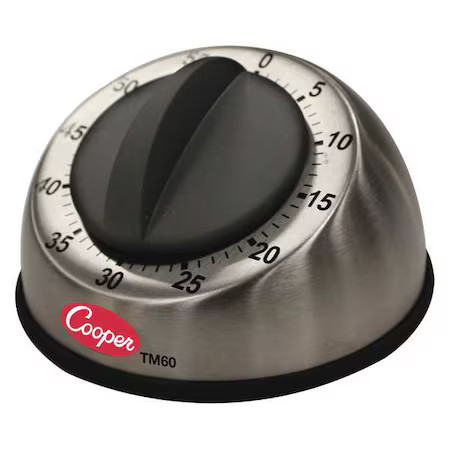 Cooper-Atkins Tm60-0-8 Timer, Mechanical, 60Min
