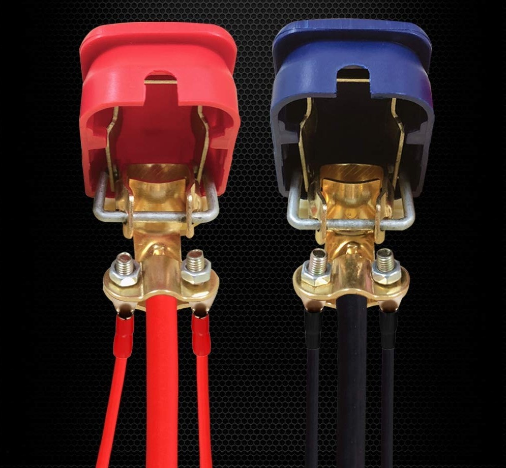 (4Pcs) Car Battery Terminal Connector Clamp Adjust Disconnect Quick Release Tool
