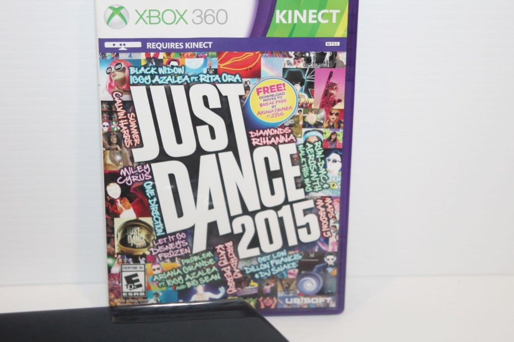 Microsoft 1414 Xbox 360 Kinect Sensor Bundle + 5 Games Just Dance Central Disney