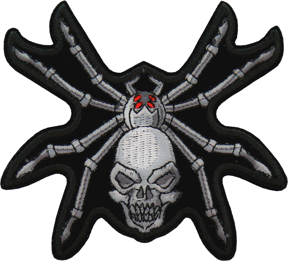 Skull Spider Patch - 4x3.7 inch - P7493