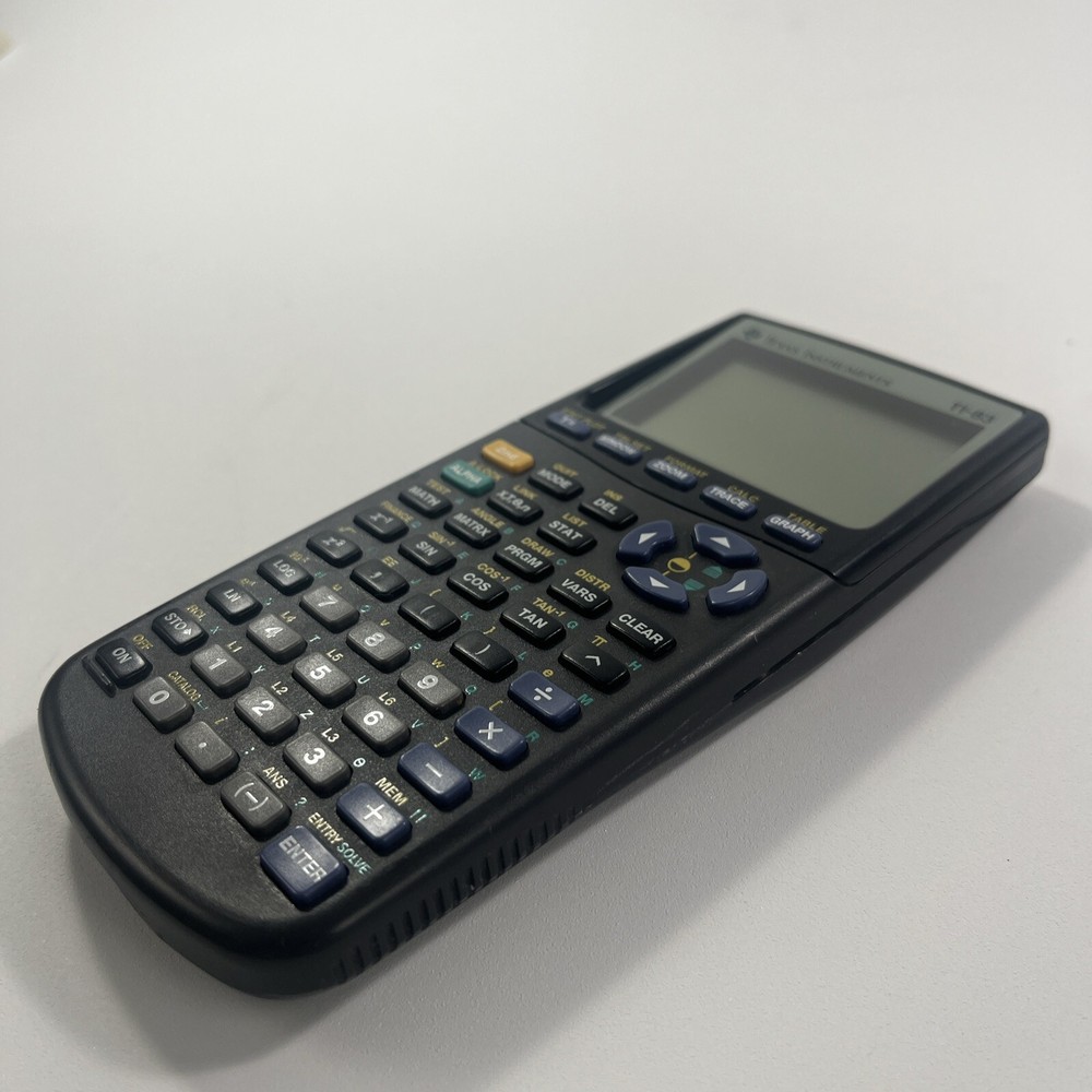 Texas Instruments TI-83 Graphing Calculator Black With Cover