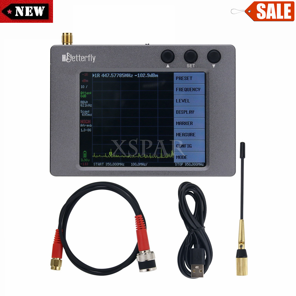 KN800 Plus Wireless Microphone Signal Analyzer Frequency Meter with Touch Screen