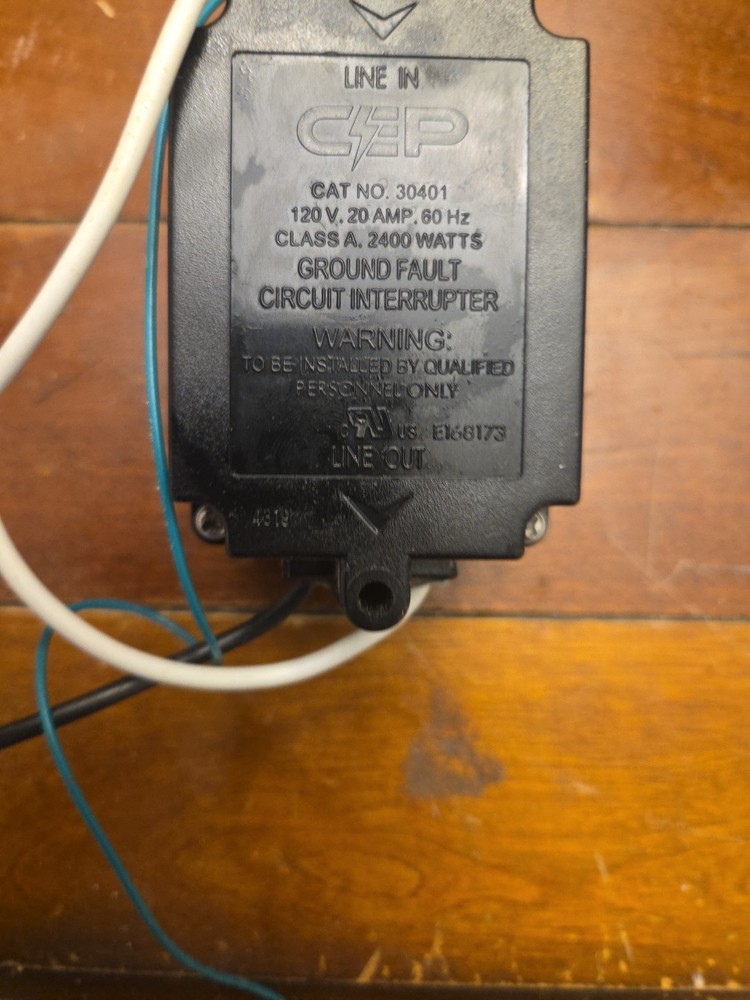 CEP GROUND FAULT CIRCUIT INTERUOTER 30401