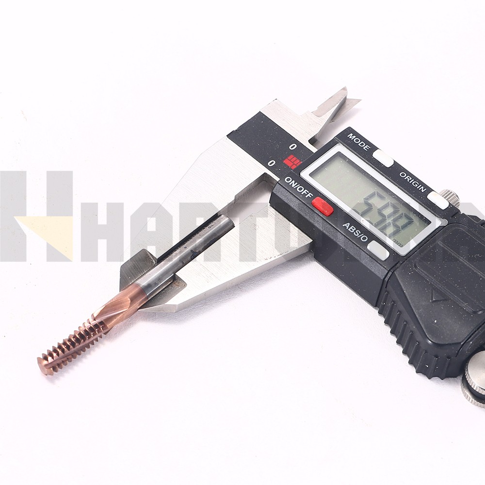 18UN Thread Mill Helical Flute Solid Carbide 3 Flute TiALN COATED
