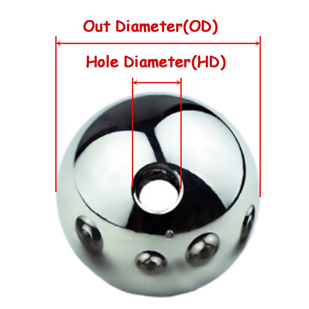 Stainless Steel Through Hole Balls Solid Perforated Steel Ball 2mm ~ 60mm