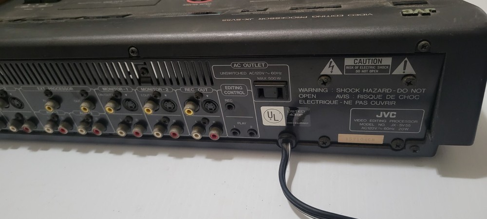JVC JX-SV55c Video Editing Processor