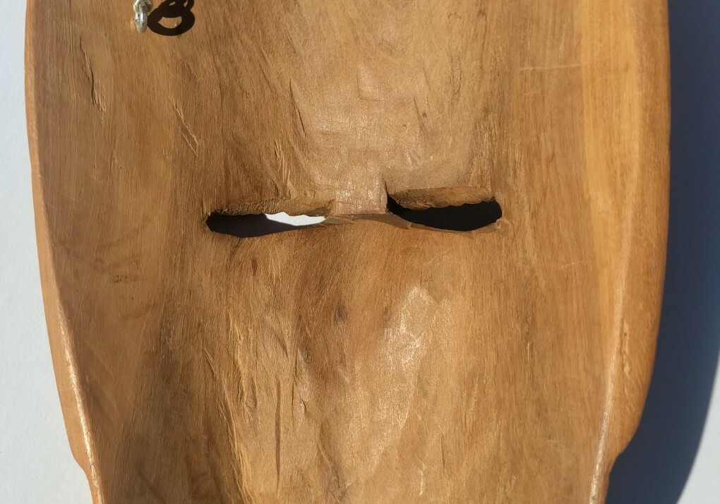 10.25" X 5.5" Hand Carved Wooden African Mask