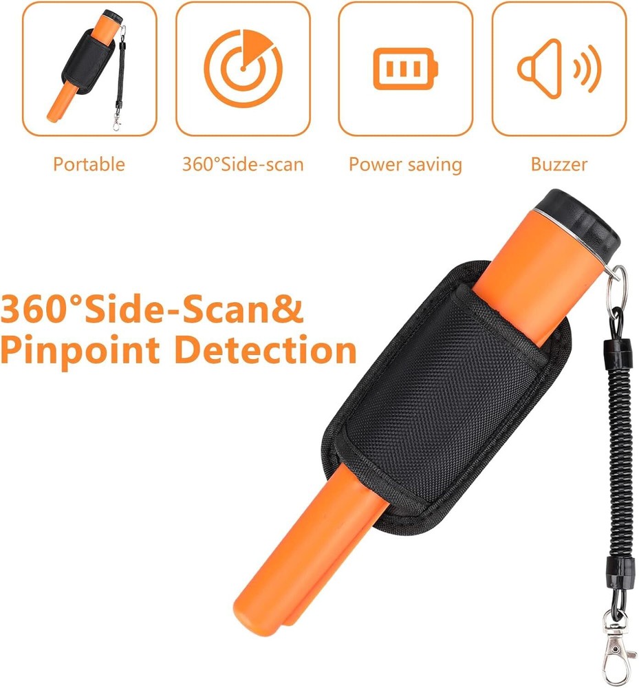Metal Detector HandHeld Pro Pinpointer Pointer Probe Sensitive Tester Waterproof