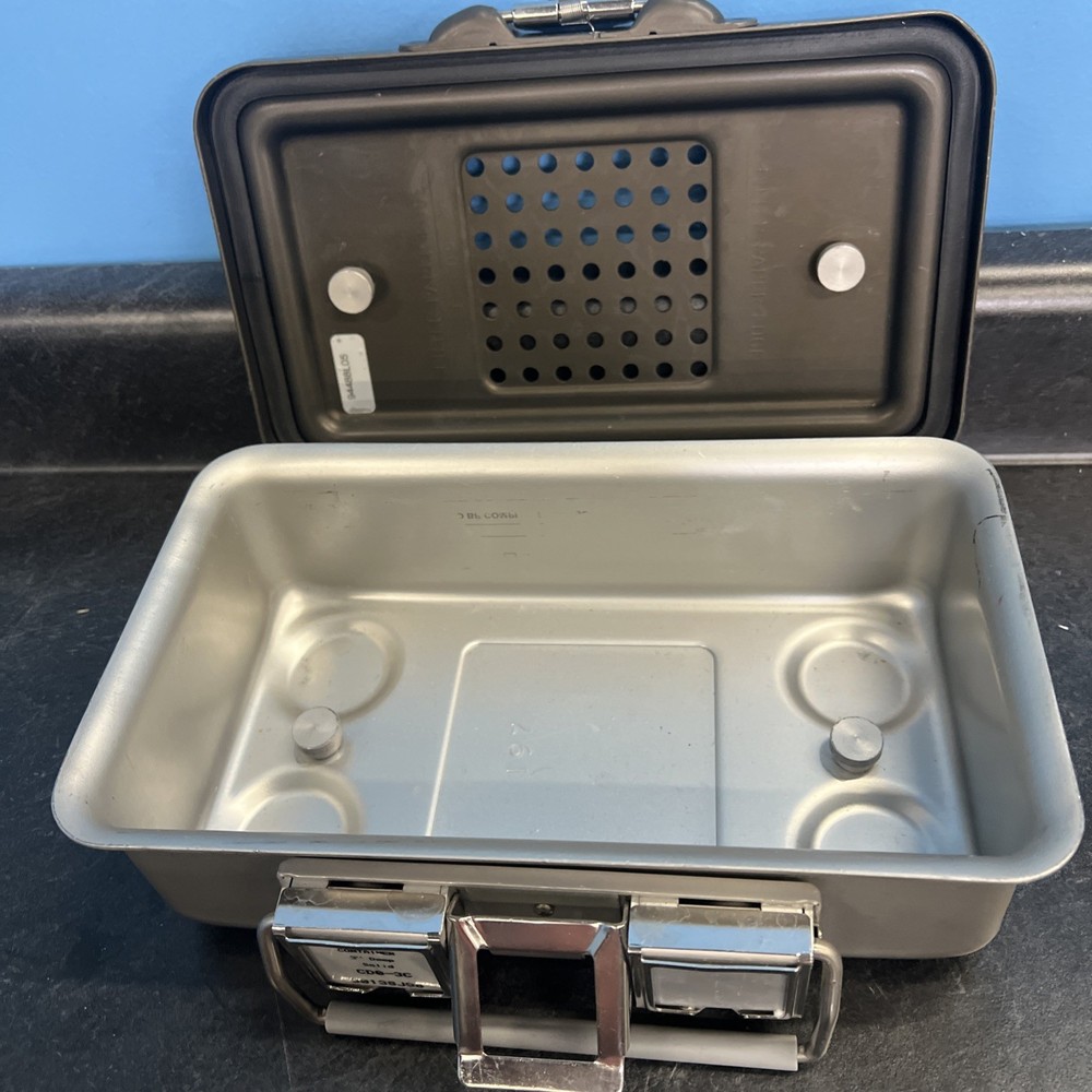 Baxter V. Mueller Genesis Instruments Sterilization Case  10” L 6”D × 3”H