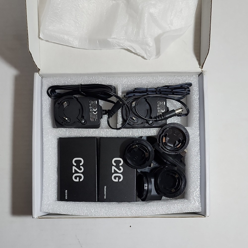 C2G 60180 HDMI Extender with Auto Equalization, HDMI/RJ45 Input & Output, Black