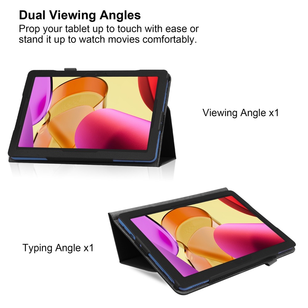 Folio Case For Amazon Fire HD 10 (2023) 10.1" 13th Gen Cover + Screen Protector