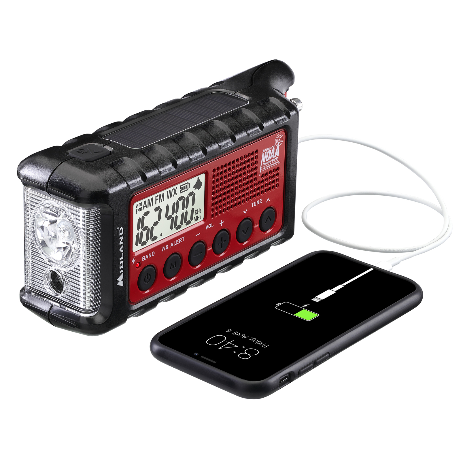 Midland ER310 Emergency Hand Crank Radio w/ Flashlight