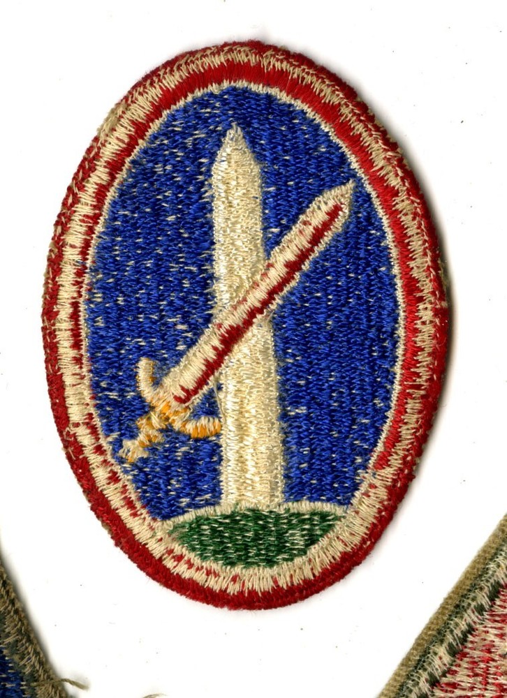District of Washington White Back Patch WWII Vintage