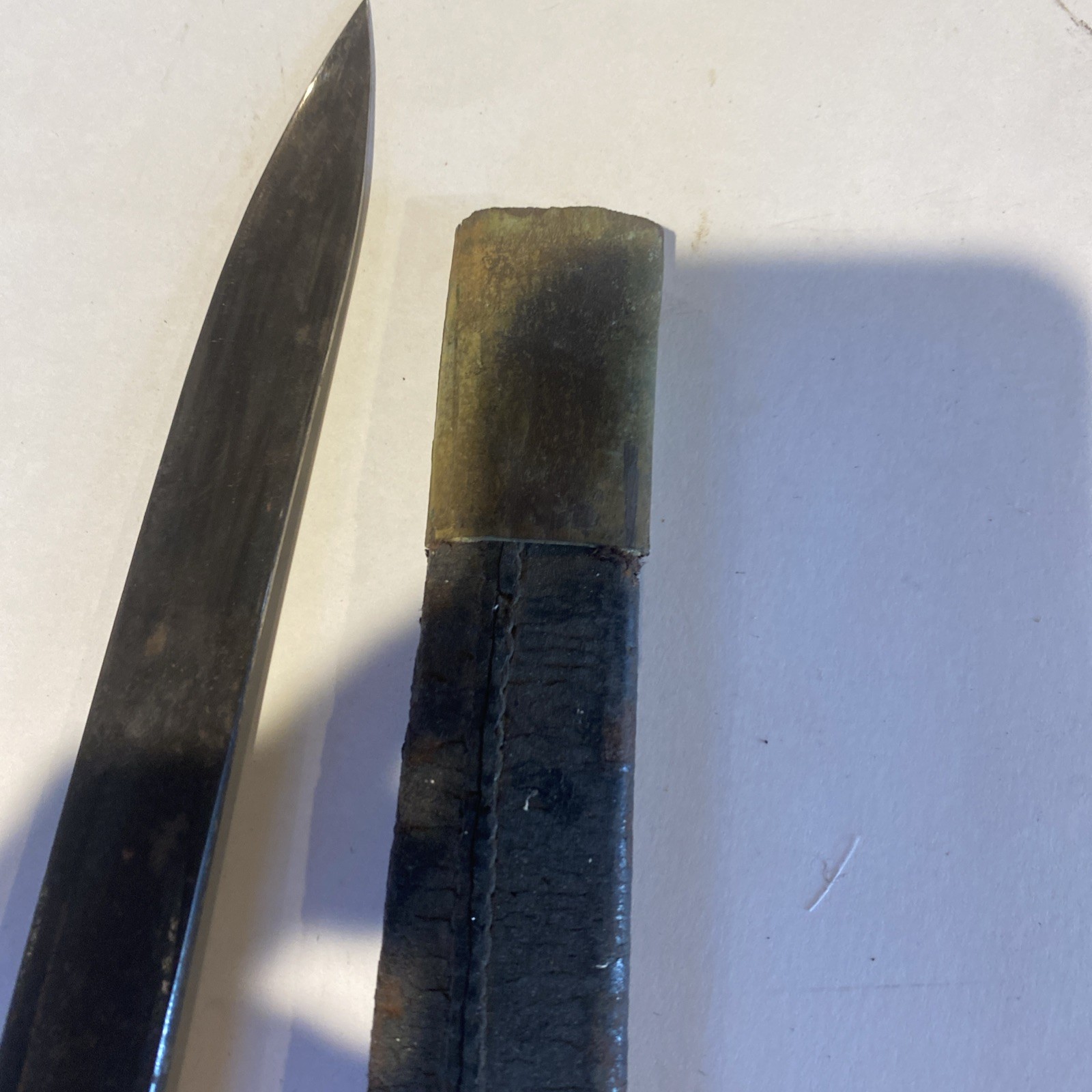 US Navy Rifle Model 1861 Collins Plymouth Whitneyville Saber Bayonet + Scabbard