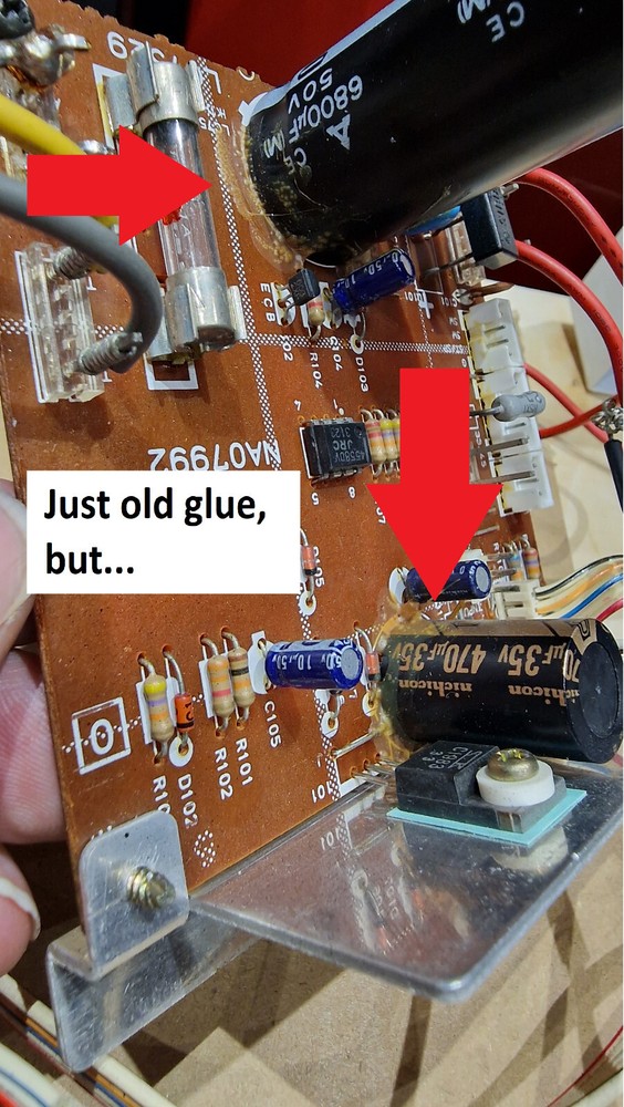 Power Amplifier Kenwood BASIC M2A Repair KIT - all capacitors