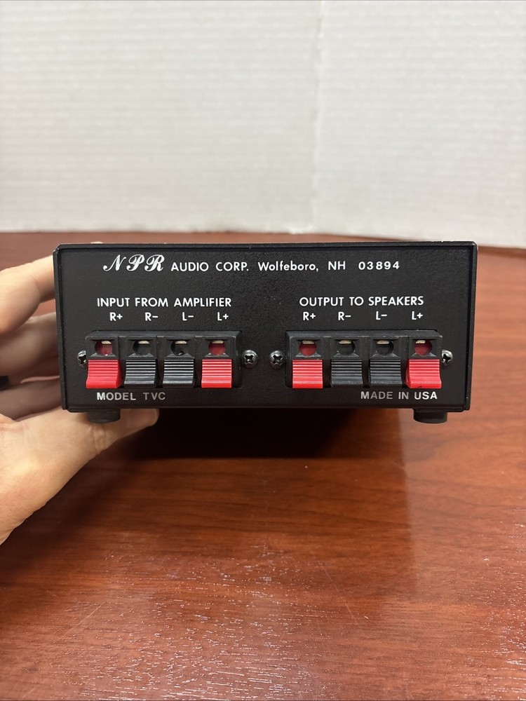 NPR AUDIO CORP Speaker Selector Switch Box Model TVC ***Untested