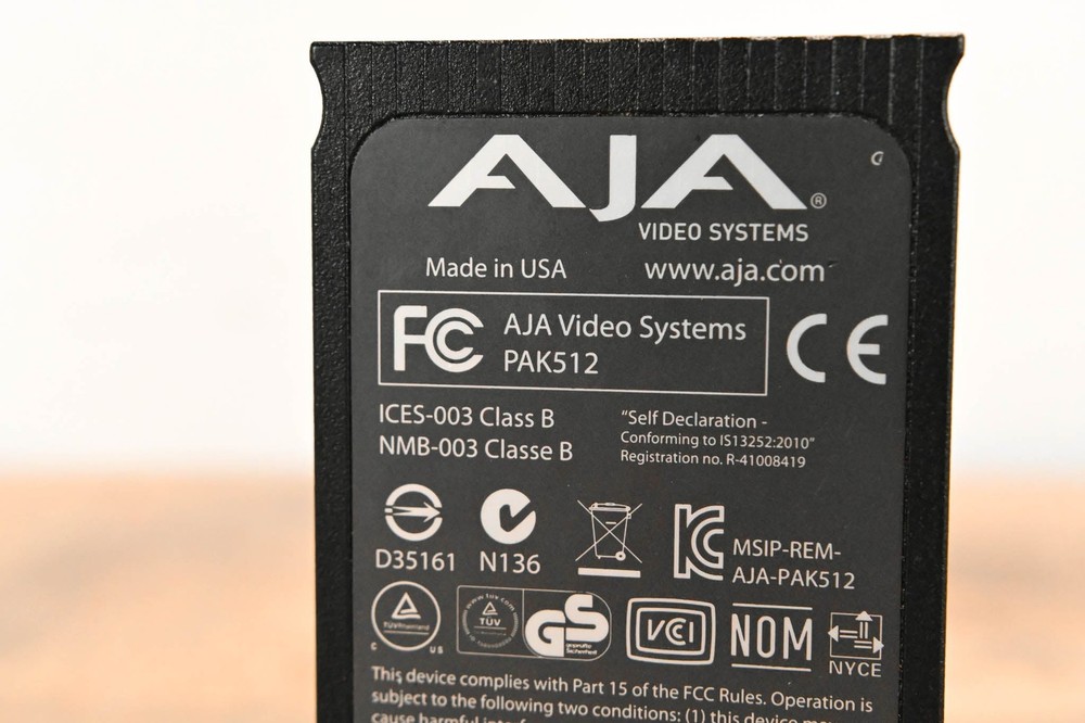 AJA PAK512 SSD Module for Ki Pro Systems CG01WEE