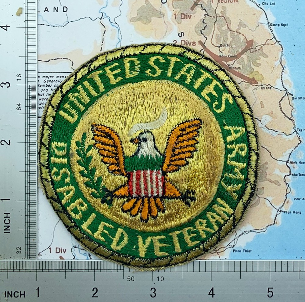 Patch , DISABLED VETERAN , US ARMY , VIETNAMW PATCH , t9-554