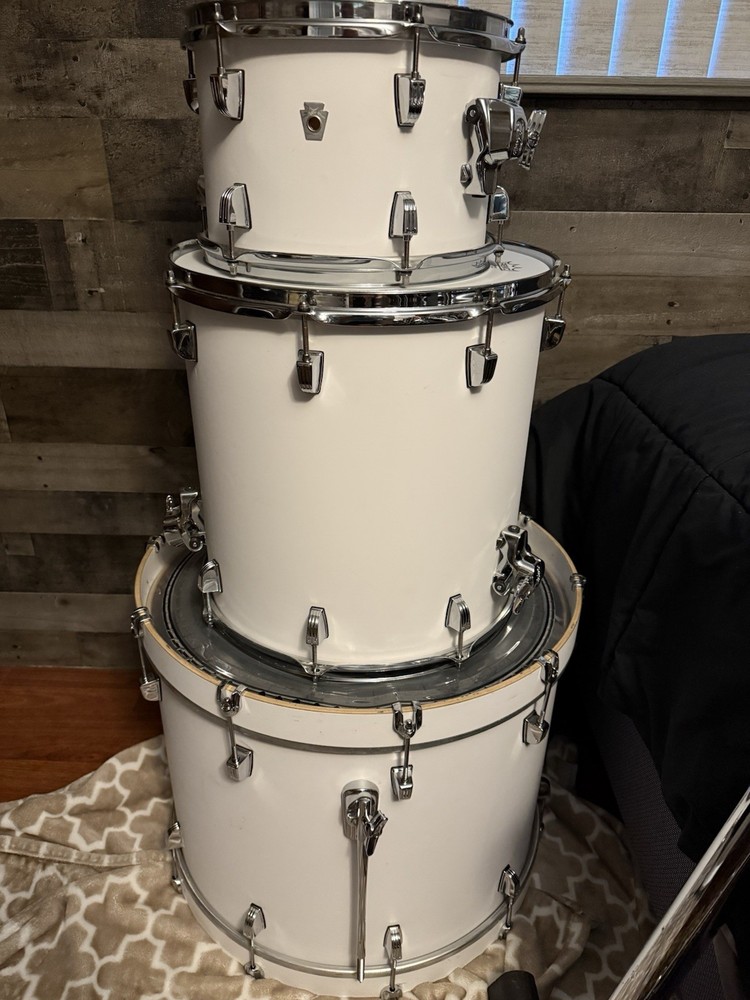 3 Piece Ludwig Neusonic White Drum Set