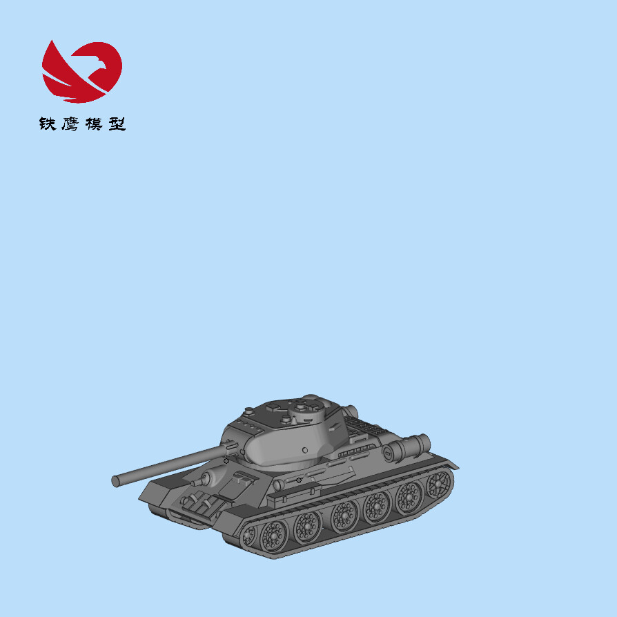 3D Printed 1/72/87/144 Soviet T34/85 Medium Tank Unpainted Model Kit 🔥