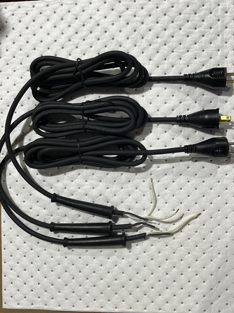 Dewalt 8’ OEM Power Tool cord 18/2ga With Cord Protector (3 Pack)