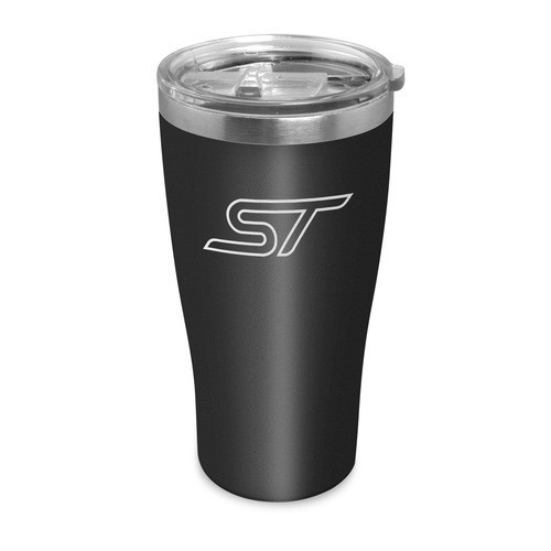 Ford Focus ST  Full-Color Logo 20 oz Black Stainless Steel Travel Tumbler Mug