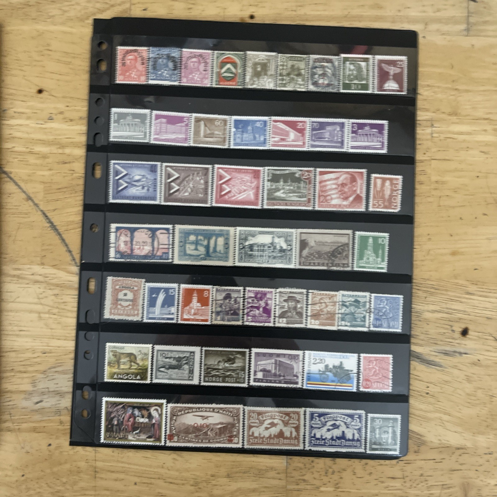 Lot of new and used stamps from all over the world. Off Paper.